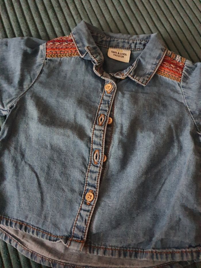 Chemise jeans