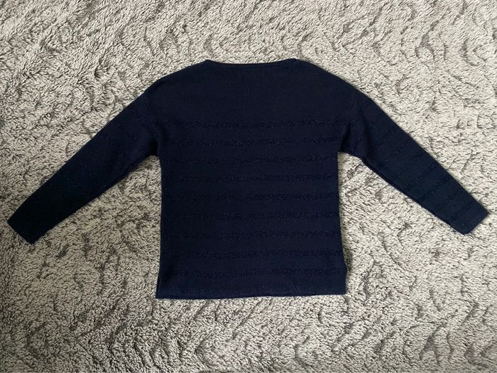 Pull bleu marine Okaidi - 6 ans - photo numéro 3