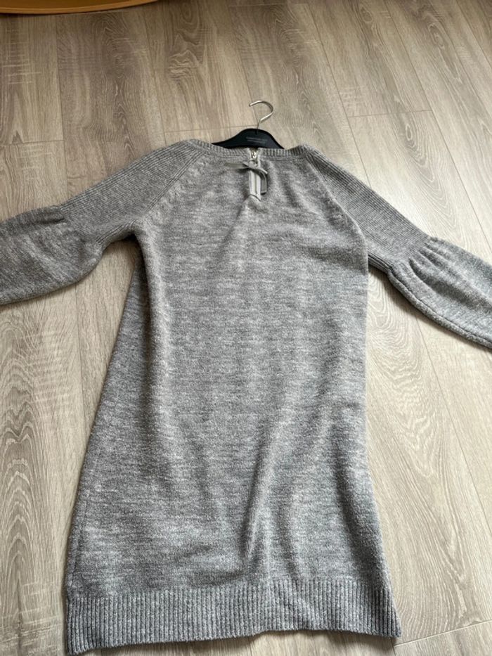 Robe pull courte M grise - photo numéro 4