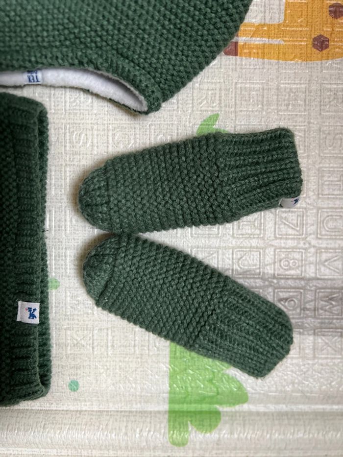 Ensemble bonnet + gants + snood - photo numéro 3