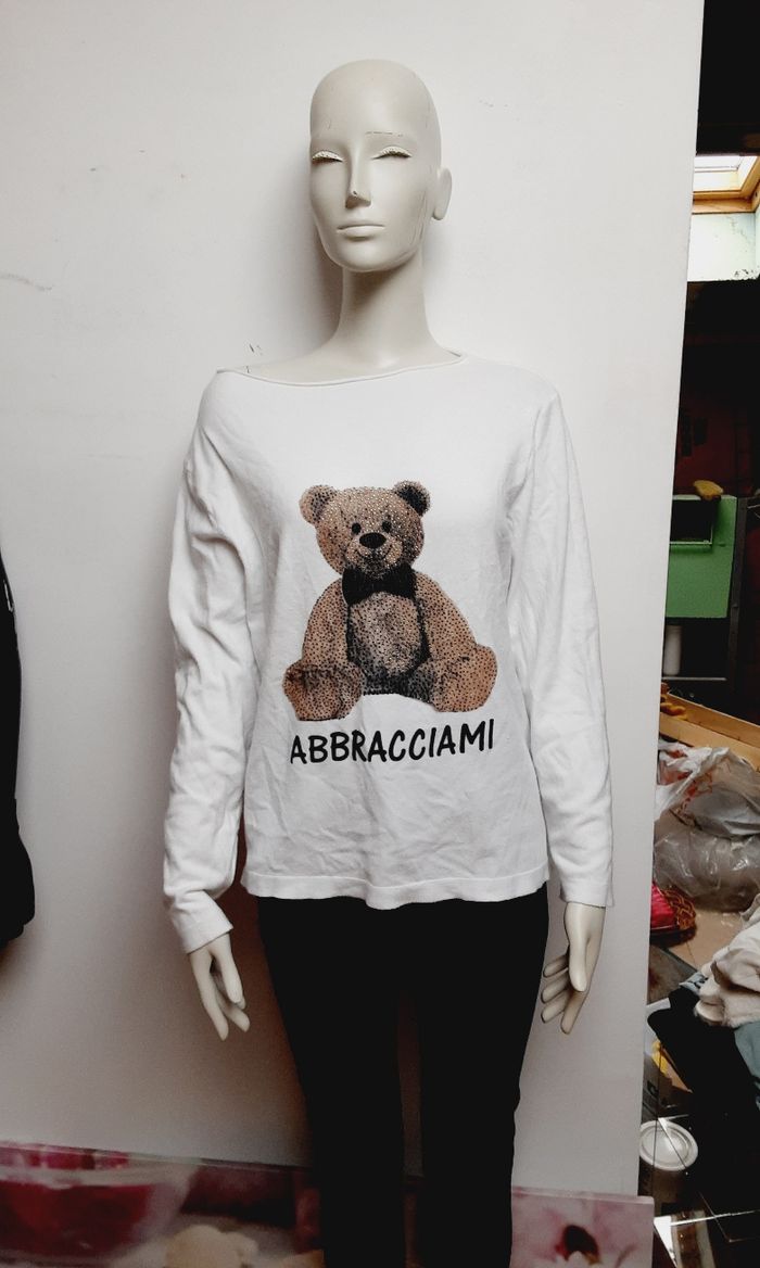 Haut / pull / sweat overseide avec motif ourson pour femme Taille 36 /38 - photo numéro 3