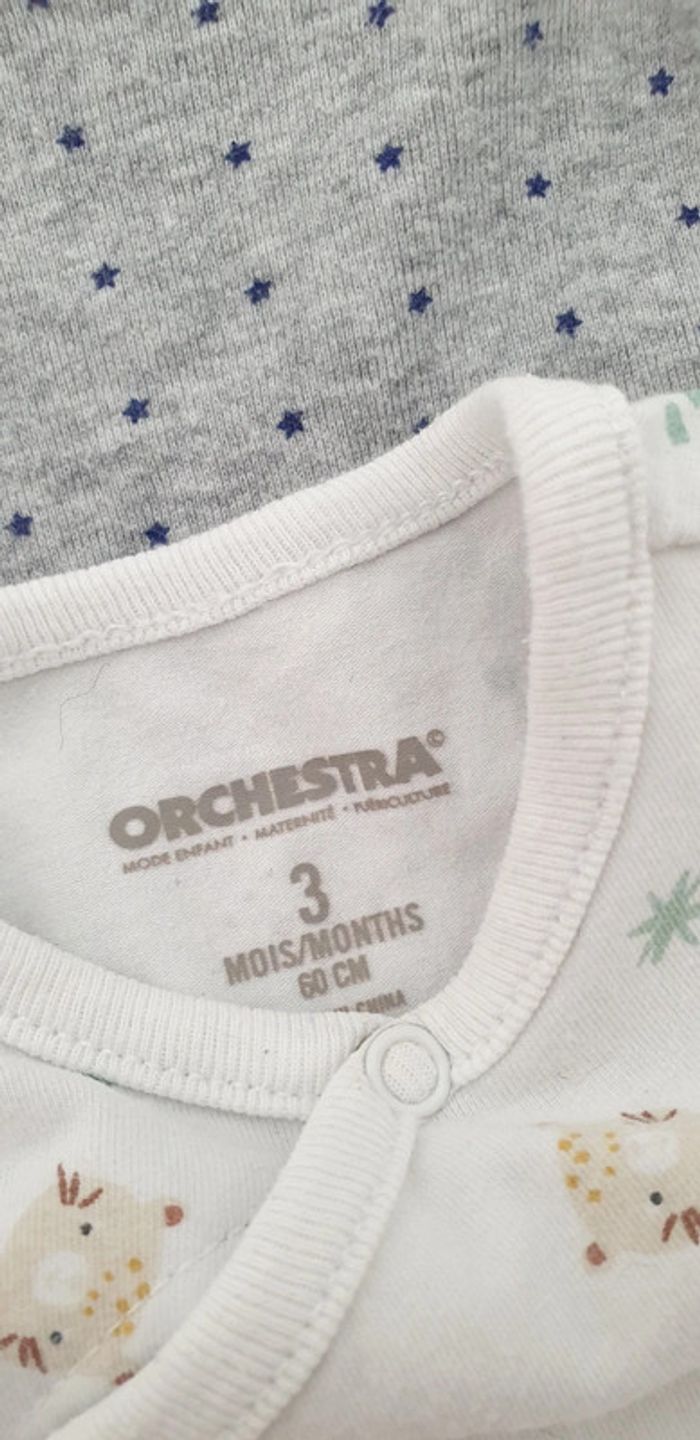 Lot 2 grenouillères fines 3 mois - photo numéro 3