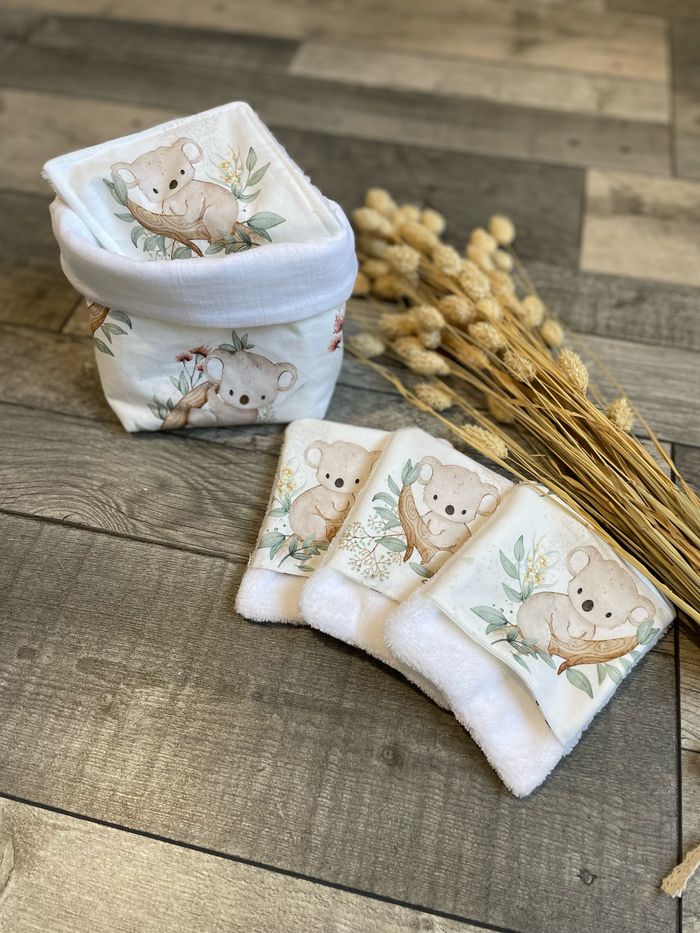 Panier de lingettes et débarbouillettes - photo numéro 3