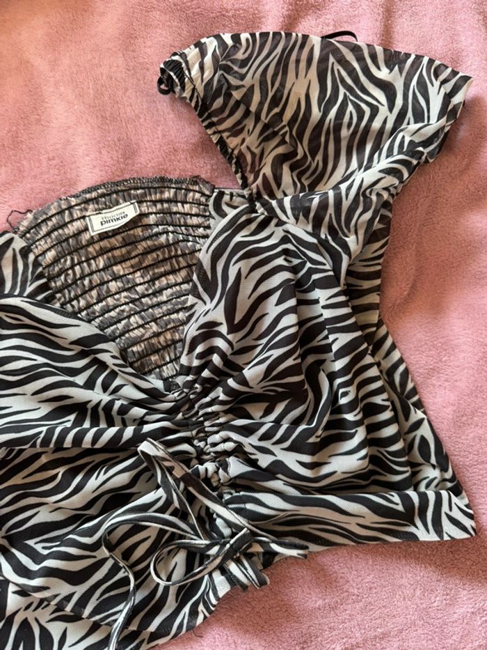 Croc top zébrée - photo numéro 2