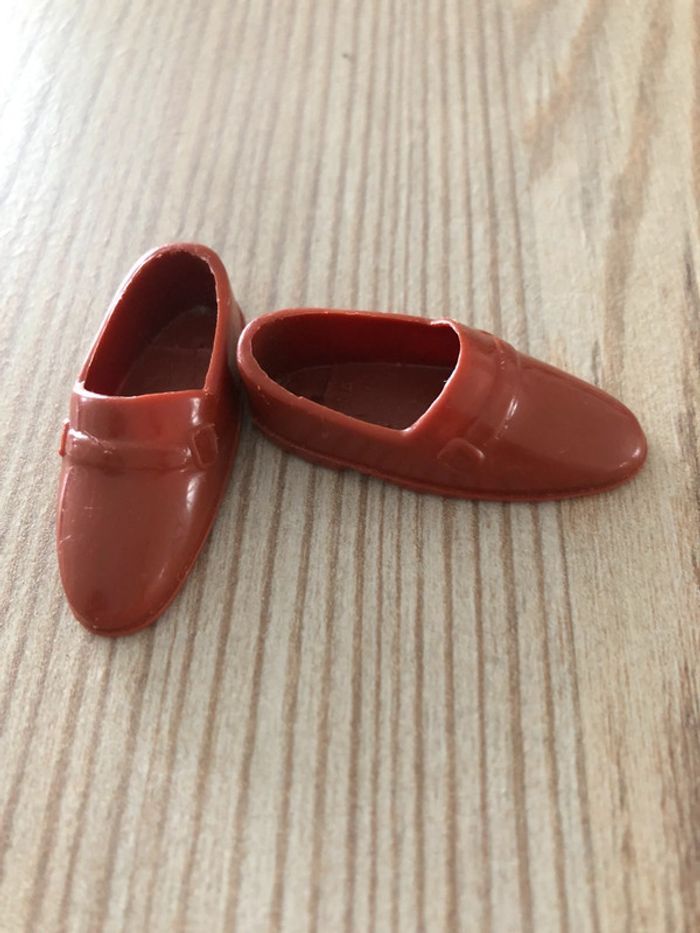 Paire de chaussures de marié homme Marron - photo numéro 4