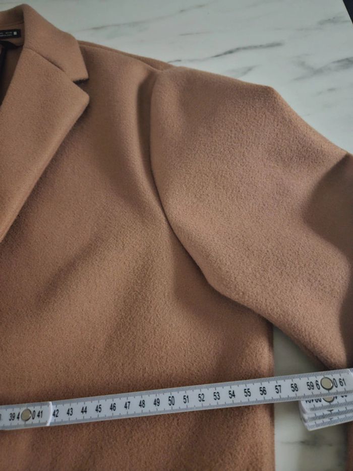 Zara manteau long marron clair taille L - photo numéro 15