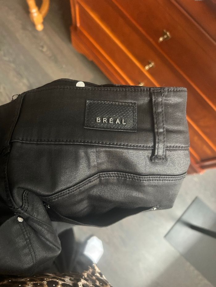 Jupe Bréal faux cuir taille 40 noire - photo numéro 4