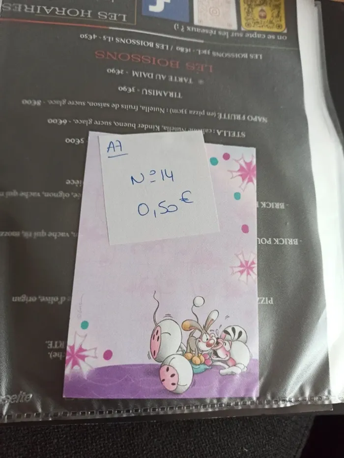 Feuille Diddl A7 14 0,50€