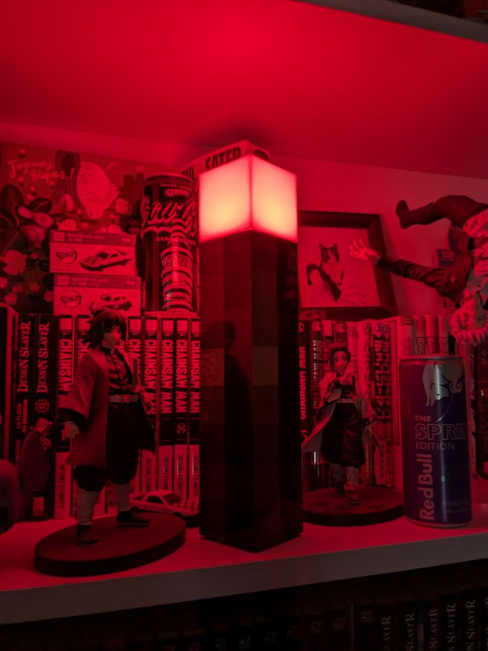 Veilleuse Minecraft torche multicolore – Déco geek à poser ou fixer au mur - photo numéro 5