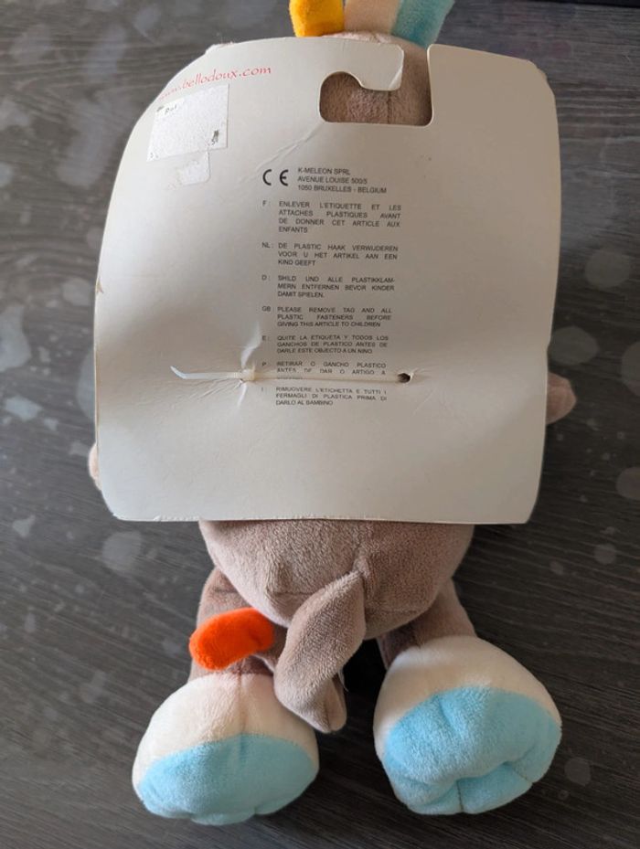 Boubou le singe "Les bellodoux" Peluche 30 cm - photo numéro 2