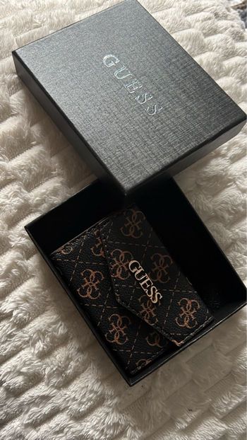 Porte carte marron et noir 