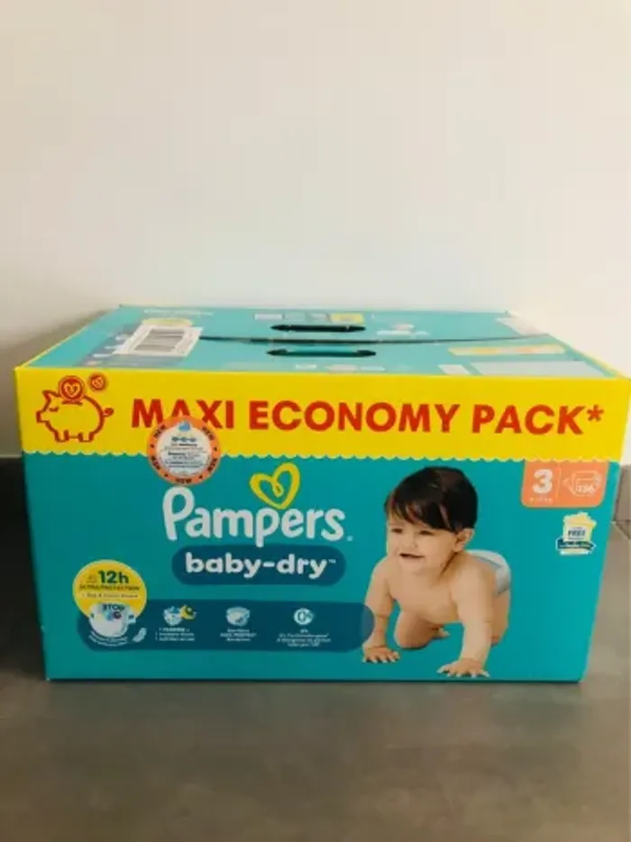 Couches Pampers babydry t3 136 couches neuf - photo numéro 4