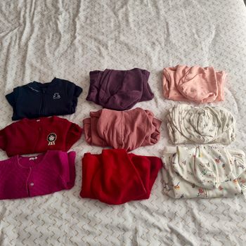 Lot 9 vestes zippé/gillets