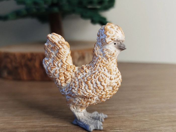 Schleich poule d'ornement beige Figurine Animal de la ferme - photo numéro 2