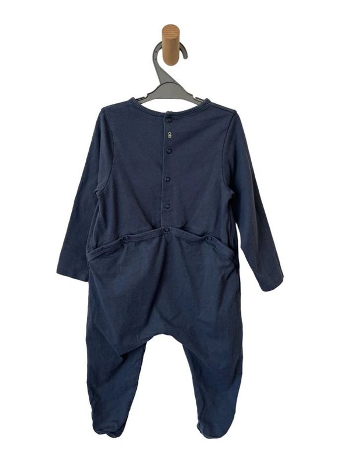Pyjama coton gris-bleu (zèbre + soleil) - Okaïdi 23 mois (86cm) - photo numéro 3