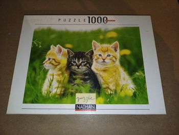 Puzzle 3 chatons 1000 pieces Nathan
