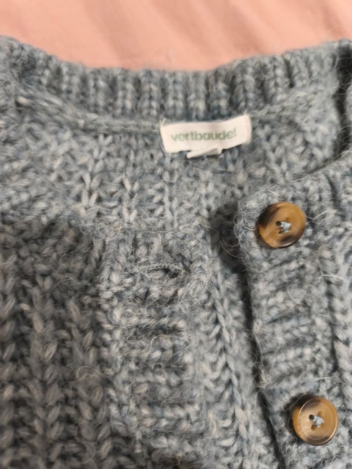 Gilet attache boutons. Vert - photo numéro 2