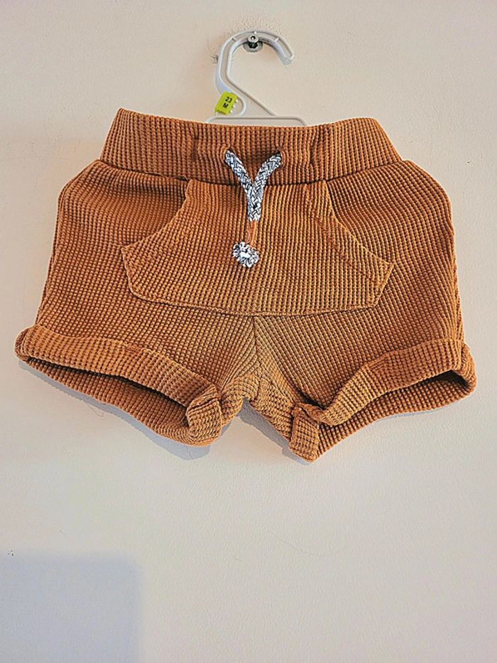Short léger bébé garçon couleur marron - photo numéro 2