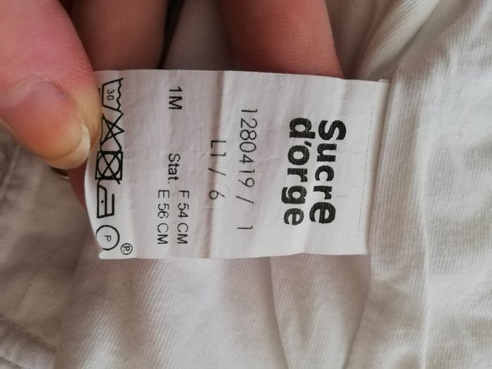 Tee shirt manche longue garçon 1 mois sucre d'orge - photo numéro 4