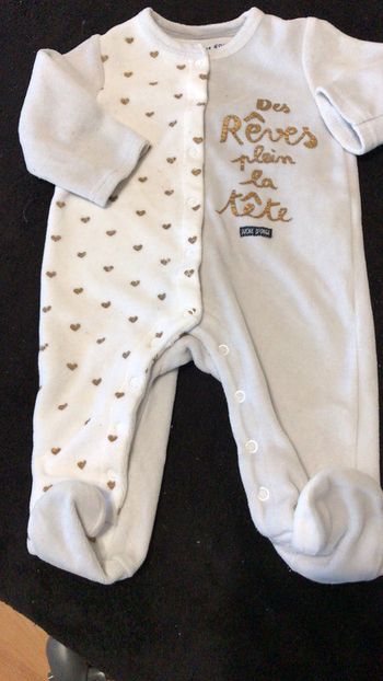 Pyjama velours 6 mois