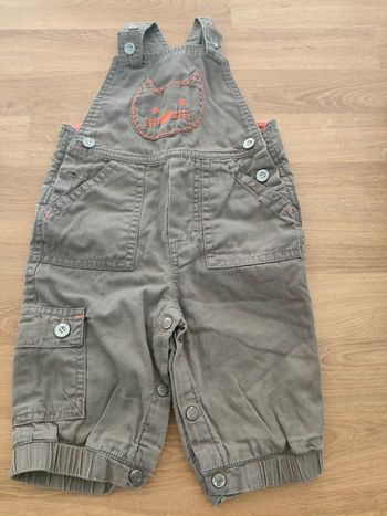 Salopette marron DPAM 3 mois