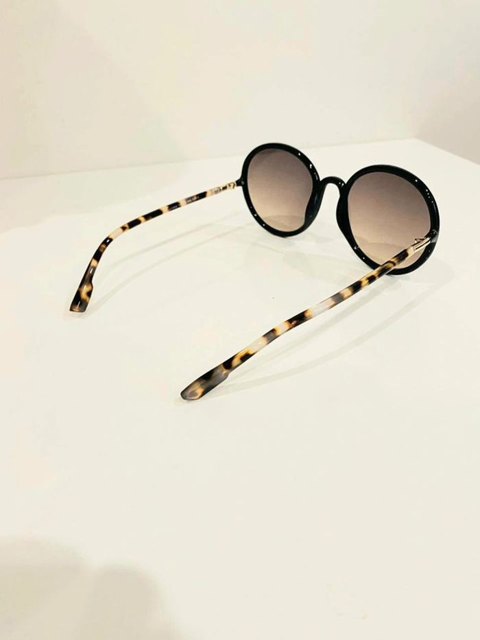 Lunette de soleil femme ronde marron bras léopard verres dégradés uvprotection catégorie 2 - photo numéro 6