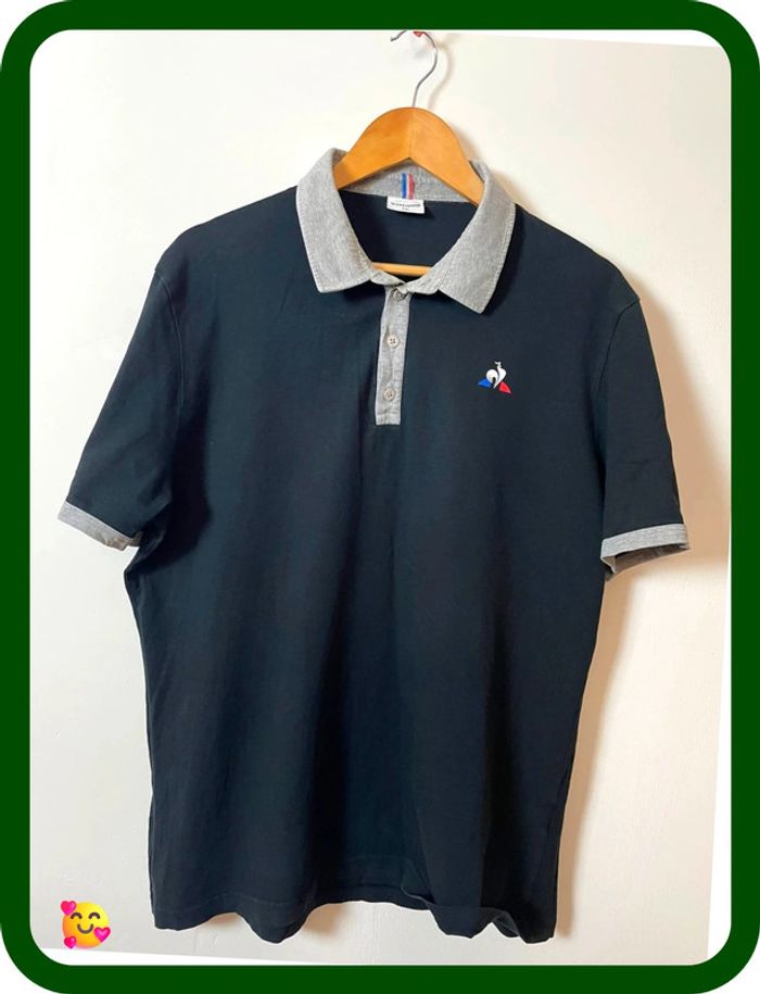 Polo Le Coq Sportif – Homme – Taille XXL – Noir