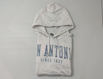 Vêtement Homme Sweatshirts Sweats pull à capuche gris blanc Gildan taille S #Retrostreet