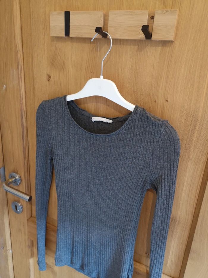 T-shirt en gris foncé Mango Xxs - photo numéro 2