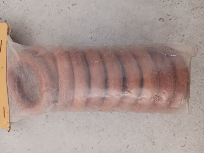 10 anneaux marron clair neuf