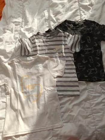 Lot 3 t shirts gemo neuf 4 ans