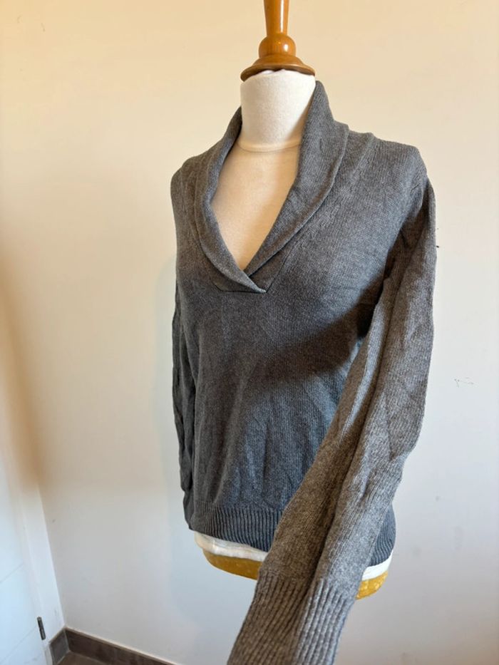 Pull gris Tommy Hilfiger taille M - photo numéro 7