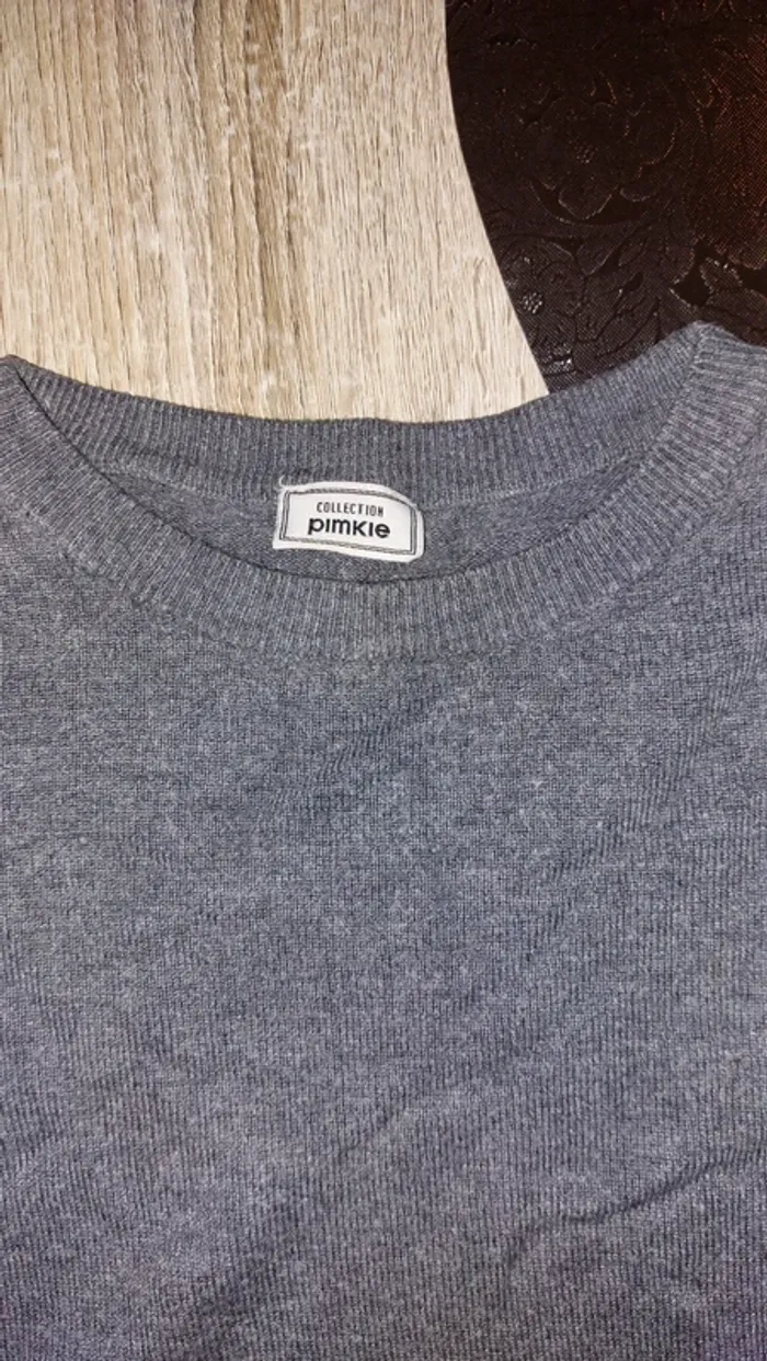 Pull gris foncé - photo numéro 3