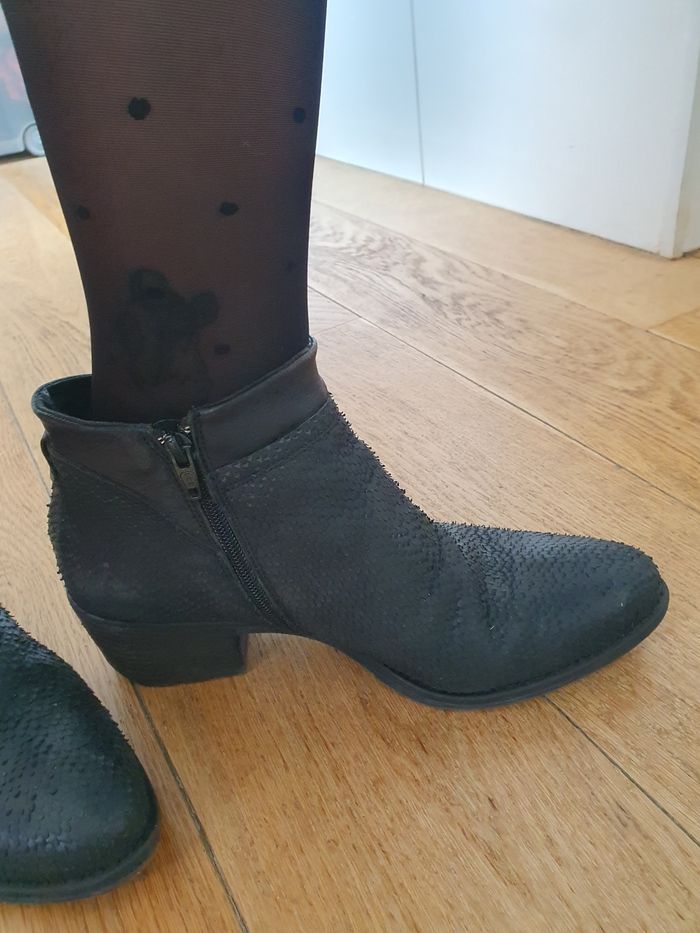 Bottine cuir