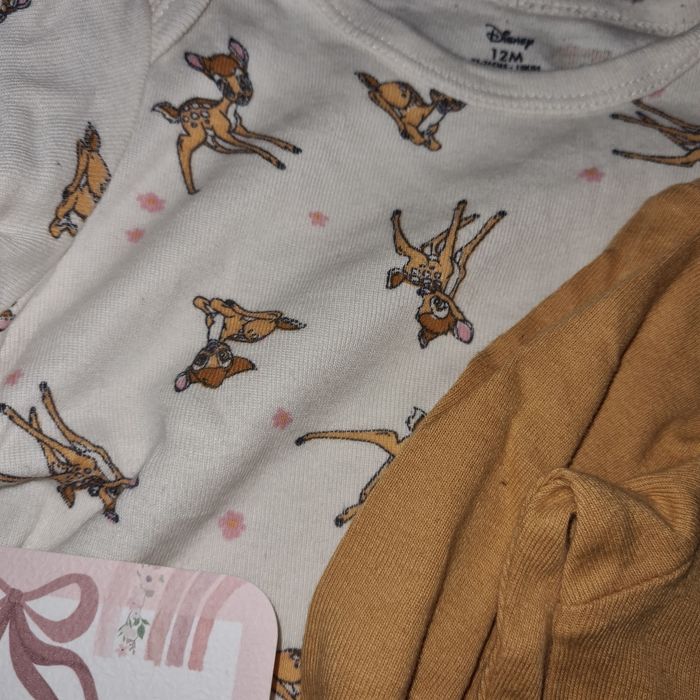 Lot de 2 bodys 12 mois bambi disney - photo numéro 2