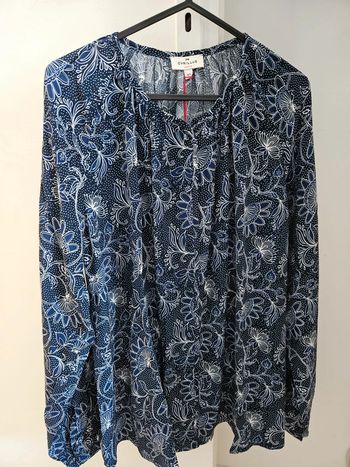 Chemise bleu foncé chiné Cyrillus T40