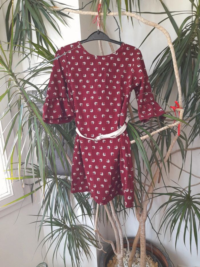 Robe fille manche 3/4