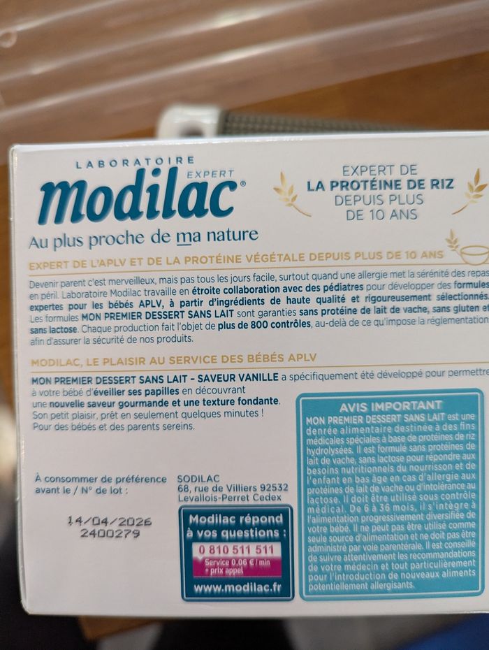 Mon 1er dessert sans lait Modilac - photo numéro 2