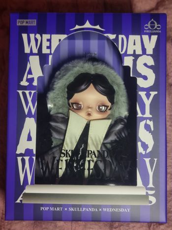 SKULLPANDA X WEDNESDAY PLUSH POPMART 