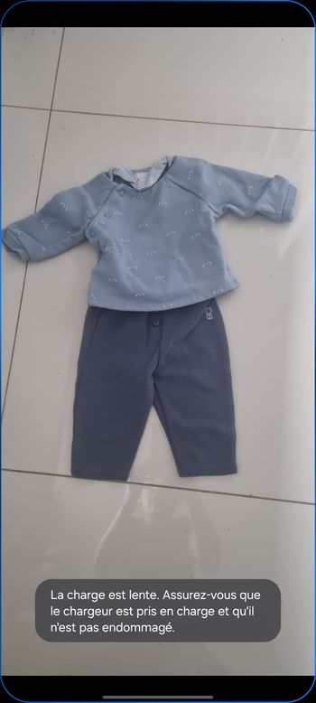 Ensemble pull et pantalon bébé obaibi taille 3 mois