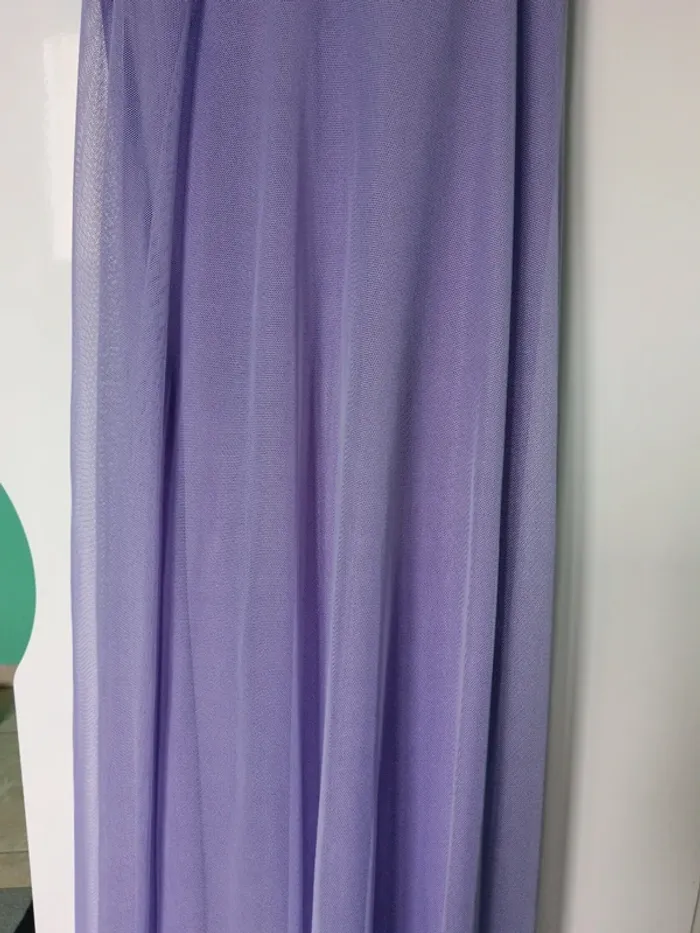 Robe violette à dentelles bretelles réglables Taille unique - photo numéro 4