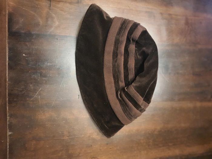 Chapeau marron laine/coton taille M - photo numéro 10