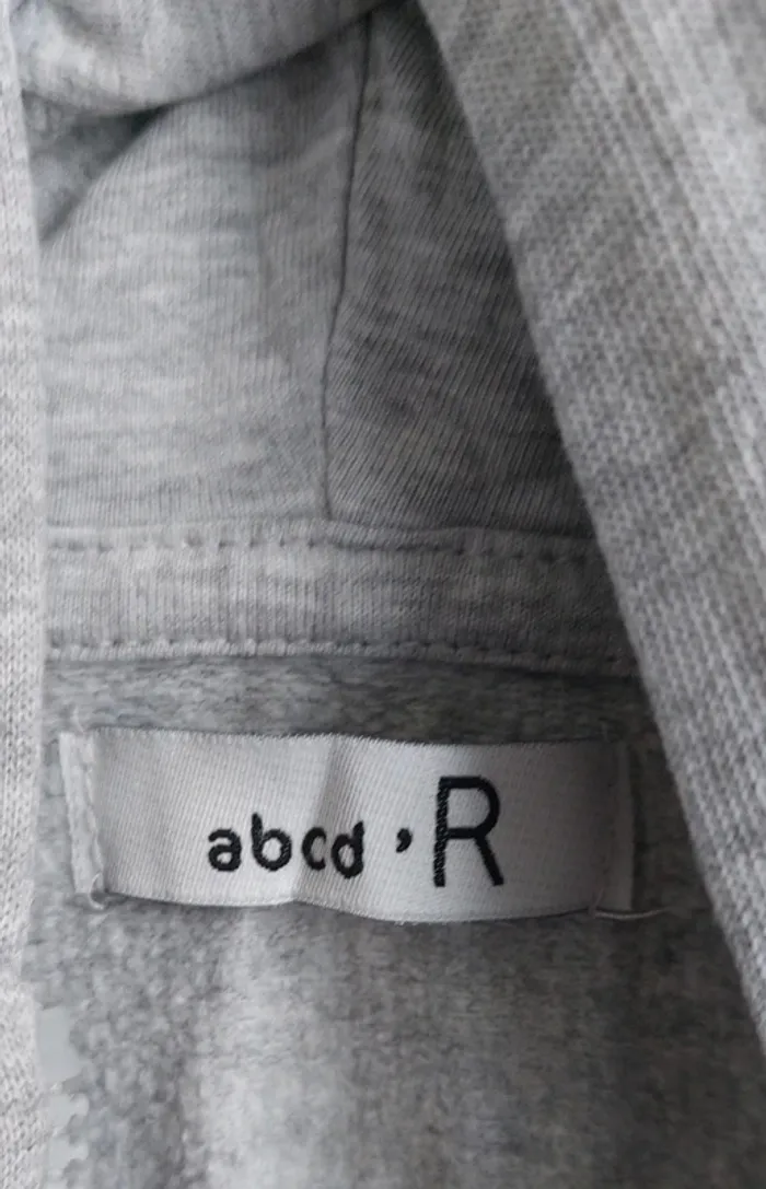 Gilet à capuche grise garçon, en très bon état, taille 5 ans, abcd'R La Redoute - photo numéro 2