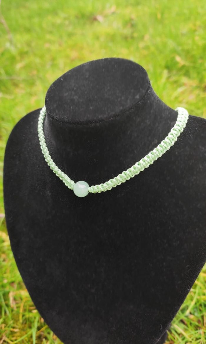 Ras de cou aventurine - photo numéro 3