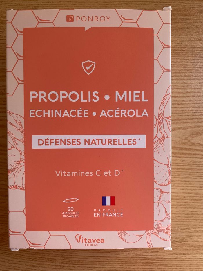 Propolis miel echinacee acerola