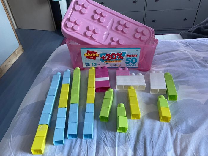 Boîte de Lego enfants, 50 pièces - photo numéro 3