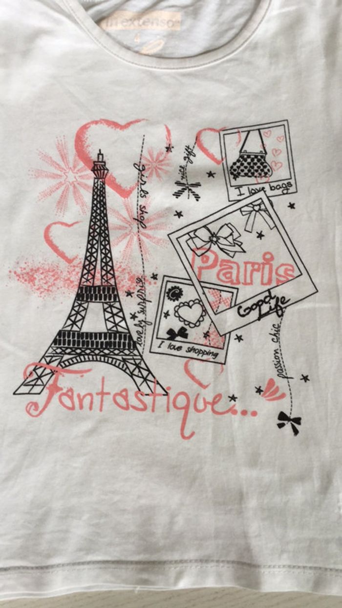 Tee-shirt Paris 4 ans - photo numéro 2