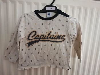 T-shirt manches longues petit bateau 24 mois