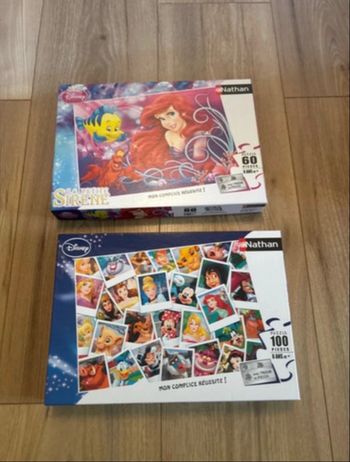 Lot de 2 puzzles 🧩  Disney  complets 