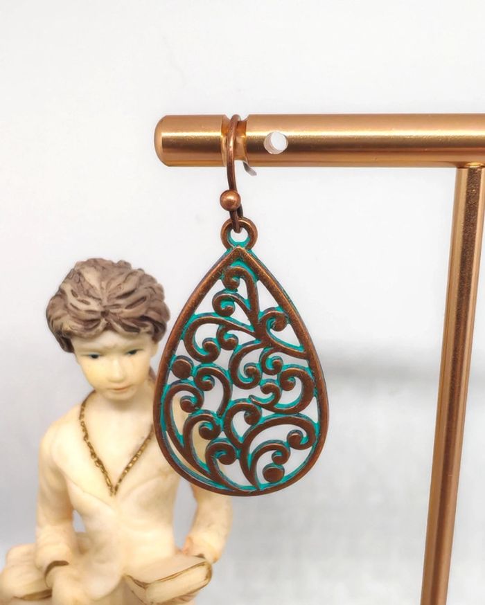 Boucles d'oreilles pendantes - photo numéro 2